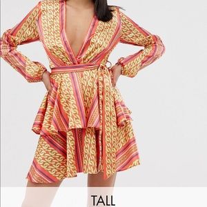 John Zack Tall plunge dress